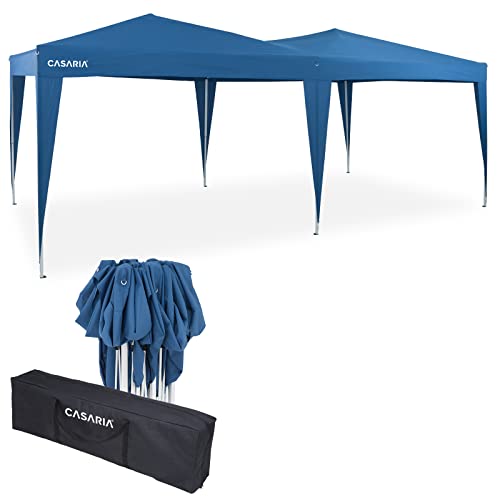 CASARIA® Pabellón Capri 3x6m Pop-Up Repelente al Agua Plegable Protección UV50+ Cenador Carpa Jardín Fiestas