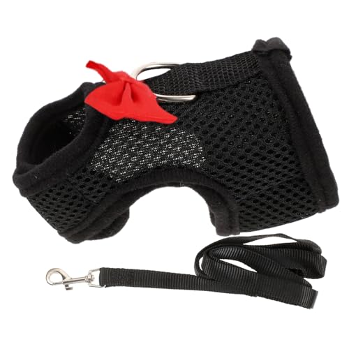 BESPORTBLE Rabbit Vest Leash Kit Bunny Harness Traction Rope Small Pet Walking Leash for Rabbits Cats and Other Friendly Pets