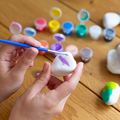 Stenen-Schilderen-Set-I-Rock-Painting-Kit-I-Happy-Stones-I-Knutselen-Voor-Kinderen-I-Acrylverf-Set-Met-10-Stenen-I-Cadeau-Voor-Peuters-Kinderen-Volwassenen-I-Schilderen-I-Kwasten-Verf-Stenen