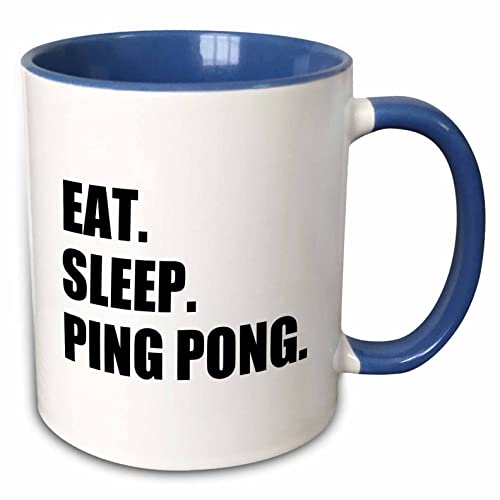 Eat Sleep Ping Pong Two-Tone Blue Mug