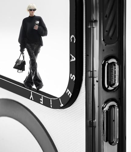 Coque iPhone 17 Pro CASETiFY Bounce noire transparente compatible MagSafe