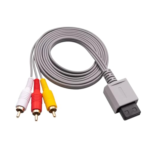 AV Cable for Nintendo Wii & Wii U – Composite RCA Audio Video Cord (Red Yellow White) for TV, 6FT