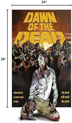 Shivpiin Zombie Poster 24"x36" Dawn of the Dead (Zombi) 1978 Unframed Glossy Landscape Living Room Wall Art image 4