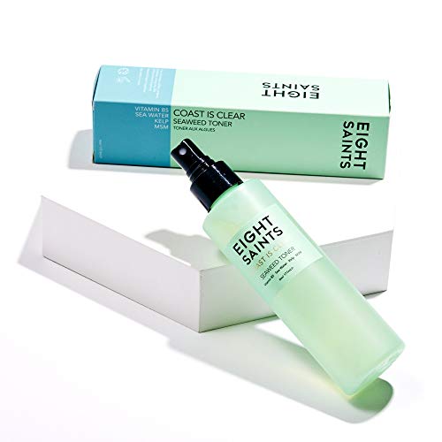 Eight Saints Coast Is Clear Seaweed Anti Aging Face Toner, Natural And Organic Alcohol Free Witch Hazel Toner For Face, Minimizes Large Pores And Redness, 6 Ounces #TOP1