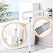 Foldable Toilet Grab Bar 304 Stainless Steel Shower Handrails Anti Slip Bathroom Seat Support Bar Flip-Up Bathtub Grab Arm Bar Hand Grip