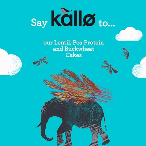 Kallo Protein Packed Lentil Cakes, Low Fat Healthy Snacks, Vegan & Coeliac Friendly, Gluten Free & Sugar Free with No Artificial Colours or Flavours, Single Pack – 1 x 100g