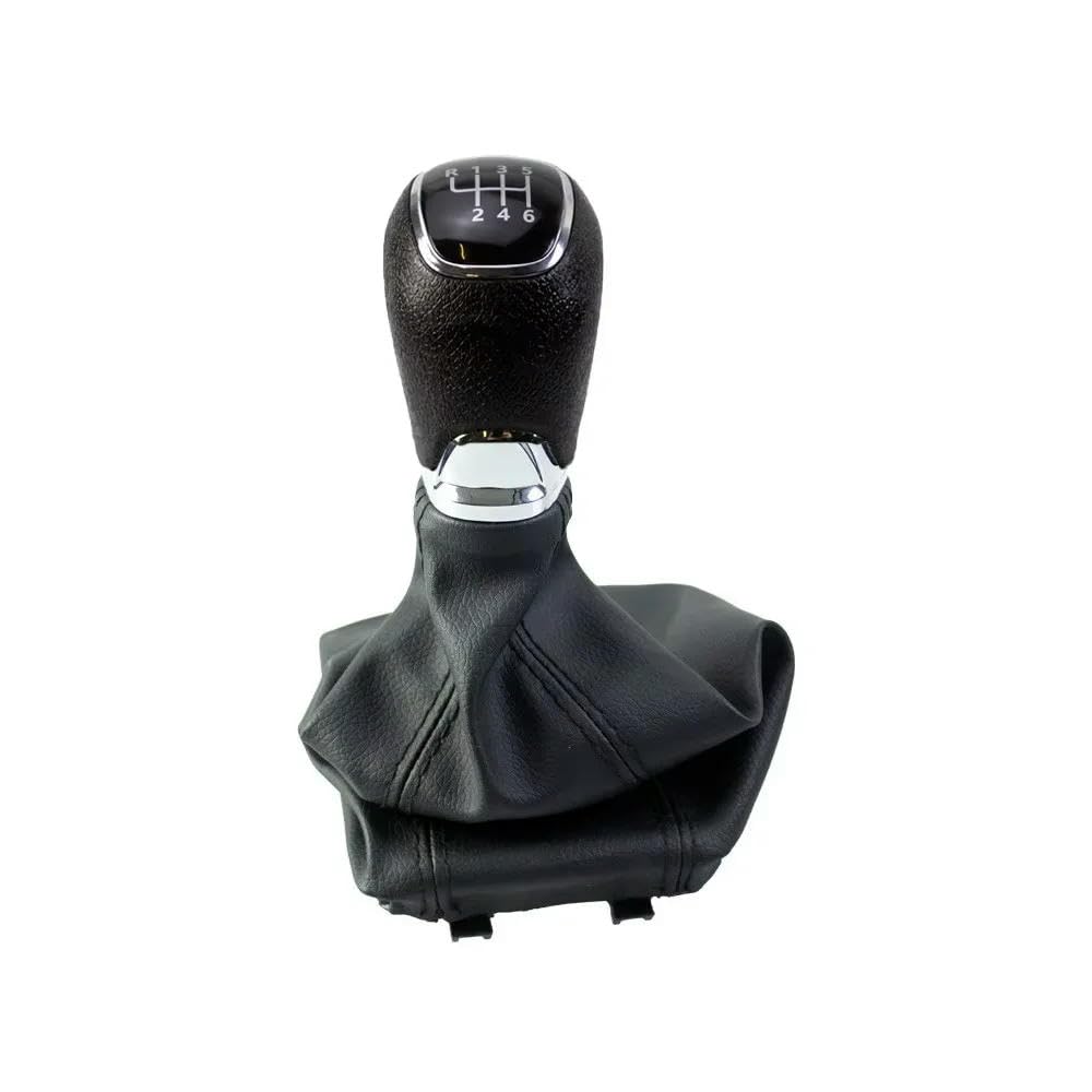 GZNBB Car Manual Gear Shift Knob Boot Cover Gaiter Lever Shifter Handle Stick, for Skoda Octavia A7 MK3 2014-2017