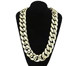 Olive-G 極太 ゴールド チェーンネックレス ダンス イベント 発表会に 長さ調節可能