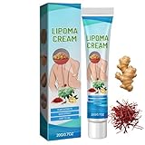 Lipoma Cream, Herbal Body Care Ointment - Plant Extract Formula for Body Comfort, Easy-to-Use Soothing Skin Cream with Saffron & Ginger, 20g/0.7oz