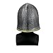MILERUN Plastic Kids Medieval Crusader Warrior Soldier Toy Helmet for Festival Costume Accessory Battle Play Halloween Cosplay LARP Silver