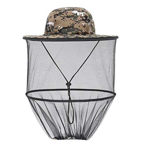 CozyCabinHead Net with Removable Mesh Hidden Netting, Design for Outdoor Fishing Gardening