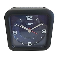 Unity Quadratischer Wecker Mit Piepton & Schlummertaste – Grün/weiß, 9,5 X 9,5 X 4,5 Cm