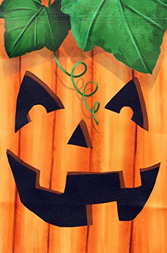 Jack-O-Lantern Halloween Garden Flag - 12" X 18", Double Sided, Fall Pumpkin Yard Decor, Halloween Decorations, Pumpkin Patch Decoration, Classroom Banner, #TOP1