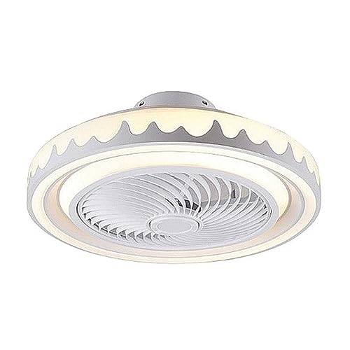 Lampe ventilateur de plafond lumière moderne intérieur rond