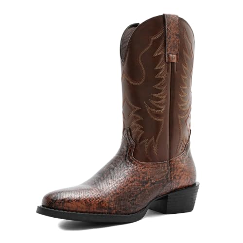 Bottes cowboy homme antidérapantes et résistantes style country