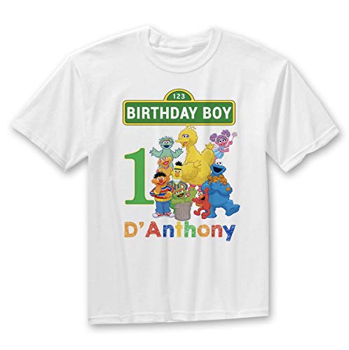 Customized Sesame Street Shirt Add Name & Age Custom Sesame Street Birthday Party tee, Sesame stree party, Sesame street for boy and girl