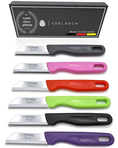 Edelbach Solingen 6x couteau cuisine | Made in Germany, lame droite, extra tranchant, ergonomique | couteaux et ustensiles de cuisine | couteaux de cuisine | cadeau