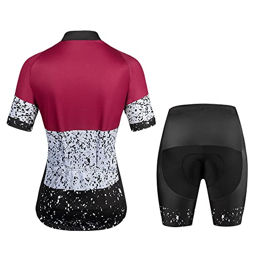 Conjuntos femininos de jérsei de manga curta para ciclismo e bicicleta de estrada PP-4PP, 1, 4G