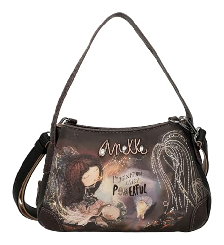 Sac porté épaule FEMME anthracite Anekke grand compartiment et design original