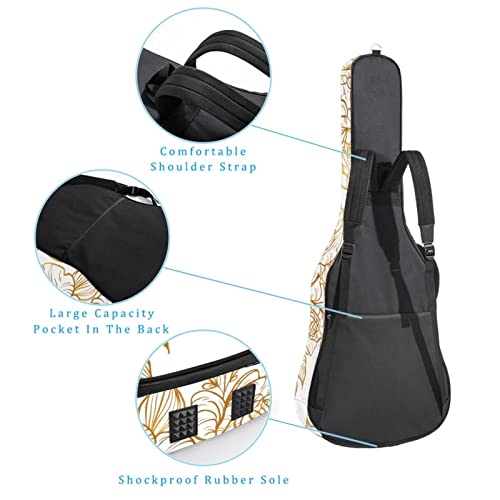 Housse de transport étanche pour guitare avec bandoulière réglable et tranches de citron sur rayures marines… - Les Beatles, Paul McCartney, John Lennon, RIngo Starr, George Harrison Housse de transport étanche pour guitare avec bandoulière réglable et tranches de citron sur rayures marines… – Image 4