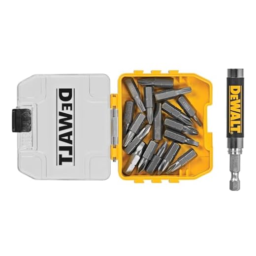 DEWALT DWAF2058CS 18 pc. Compact Magnetic Drive Guide Set, Yellow
