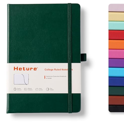 Heture Hardcover Notebooks, A5 Lined Journals Notebook for Work 160 Pages