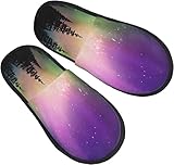 Hombre Mujer Zapatillas De Estar Por Casa Tortuga Multicolor Aurora Boreal Pantuflas Caliente Cálido Zapatos Lavable Zapatos De Estar Para Viaje Hotel Casa M