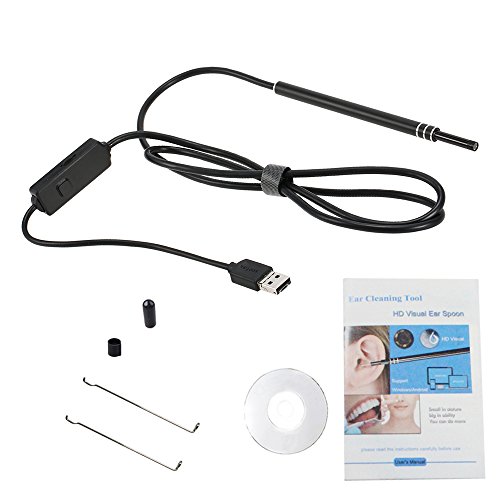 DECDEAL 6 LED 5.5 MM Lente Inspeção Endoscópio USB Fio Tubo de Cobra Câmera para o Ouvido Nariz Garg