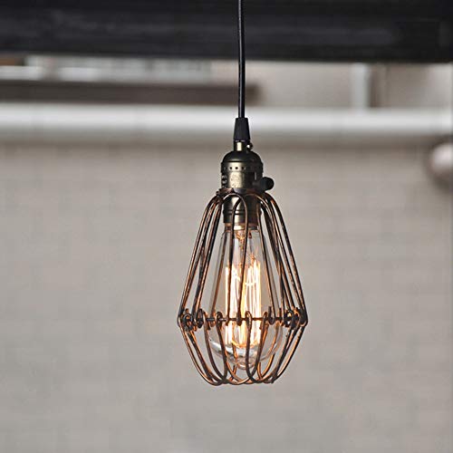 Lustre suspension rétro E27 style industriel pour éclairage de restaurant - 5