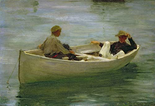 Posters et art Henry Tuke tableau dans le bateau à rames pour s'évader au quotidien
