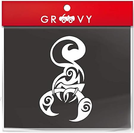 Amazon サソリ スコーピオン ステッカー Ver2 開運 お守り ステッカー かっこいい かわいい おしゃれ 車 ブランド アウトドア シール おもしろ グッズ 12 ホワイト ステッカー デカール 車 バイク