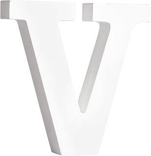 Rayher MDF Lettera V, FSC 100 %, bianco, 11x2x11cm, 64561102