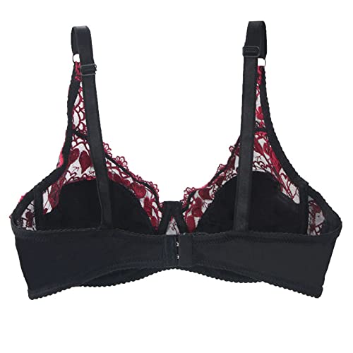 Women’s Sheer Lace Bra Sexy Push Up Bralettes Sheer Underwire Everyday Bras Full Coverage Mesh Hollow Underwear #TOP3