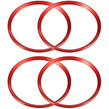 Wheel Hub Center Cover Rings Decoration Trims for Honda Civic 2016-2021 Red Set of 4