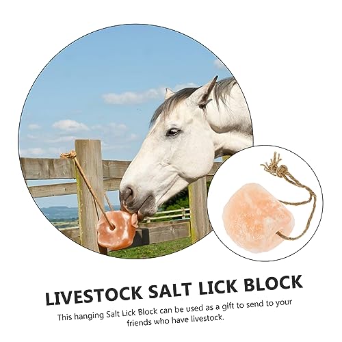 DOITOOL Bloco De Sal Para Lamber Animais Suplementos Nutricionais Para Cavalos Gado Pendurado Comida