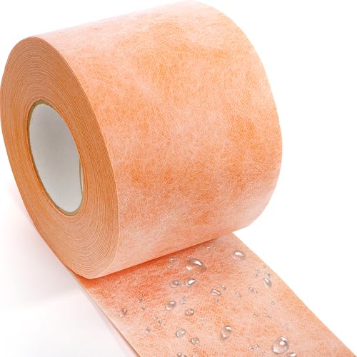 WUWEOT Waterproof Membrane, 5Inch X 98.5Ft 20Mils Thickness Shower Membrane Uncoupling Band...