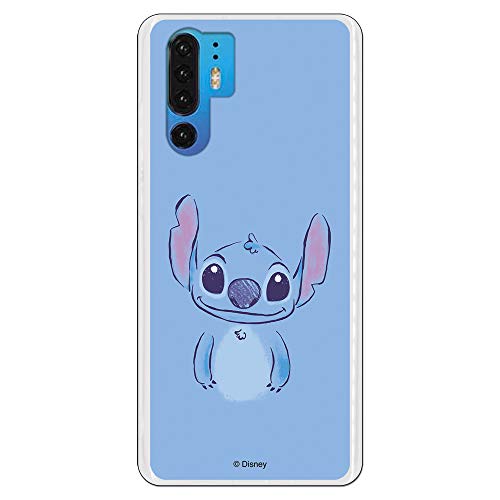 Custodia per Huawei P30 Pro Ufficiale Lilo & Stitch Blu per proteggere il tuo cellulare Cover Huawei in silicone flessibile con licenza ufficiale Disney.