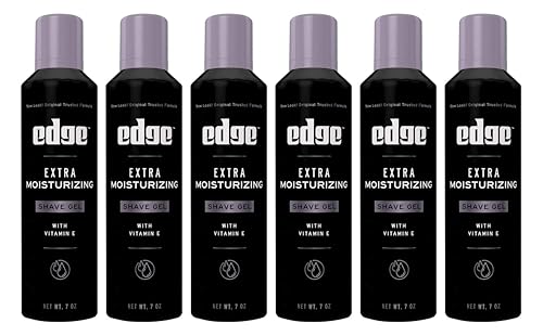 Edge Extra Moisturizing with Vitamin E Shave Gel 8.4 oz (Pack of 6)