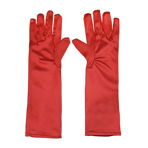 L-Peach Kids Satin Bowknot Formal Gloves Girl's Princess Costume Gloves for Bride Party Halloween Christmas Cosplay - Image 4