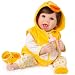 Aori Lifelike Realistic Reborn Baby Dolls 22 Inch Weighted Reborn Girl Doll with Yellow Clothes and Duck Toy Accessories Best Birthday Set for Girls Age 3