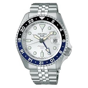 Seiko Reloj deportivo SSK033 5 para hombre, plateado, Moderno