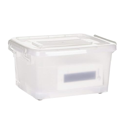 NOW & ZEN 15 Litre Large Plastic Multipurpose Stackable Storage Box