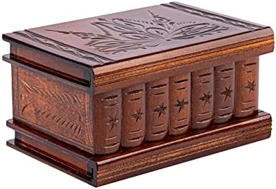 Puzzle Box, Keepsake Boxes, Puzzle Holder, Escape Room in a Box with Hidden Compartment, Brain Teaser Puzzles, Gift Card Puzzle Box, Wooden Box with hinged lid