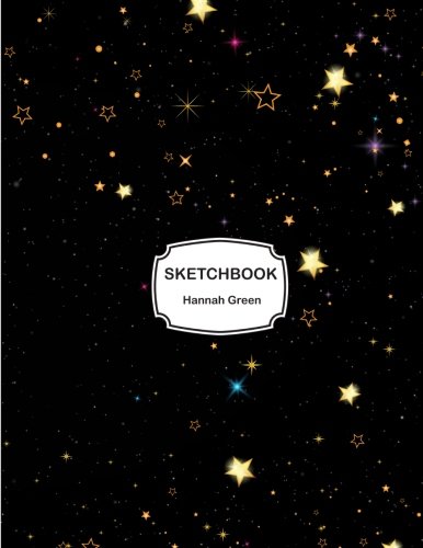 Sketchbook: Dark background stars: 110 Pages of 8.5" x 11" Blank Paper for Drawing, Doodling or Sketching (Sketchbooks)