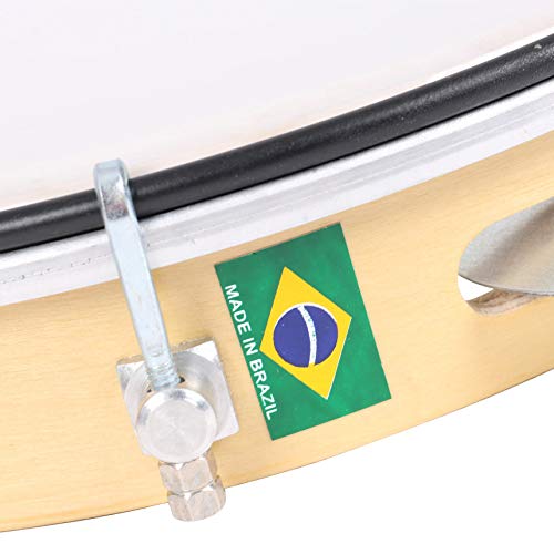 PANDEIRO INICIANTE 10'' 6 AFIN 10(5) PRAT GALV. ENVERN. PELE NYLON (631PE)