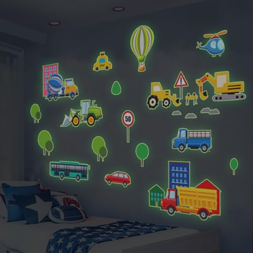 Vinilos Decorativos Vehículos Construcción Luminosos Verde miniatura 7