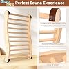 Sauna Backrest & 6Pcs Sauna Bucket and Ladle Set