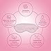 OLESILK Silk Sleep Mask, 100% Mulberry Silk Eye Mask for Sleeping, Double Layer Filling and Elastic Strap, Travel and Nap, Soft Eye Cover Eyeshade with Luxury Bag and Ear Plugs, Pink