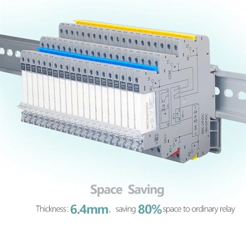 Interface de relais mince 12VDC avec LED pour commutation précise PLC - 4