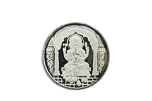 Dieu indien Ganesha argent 999 évite le ternissement avec boîte